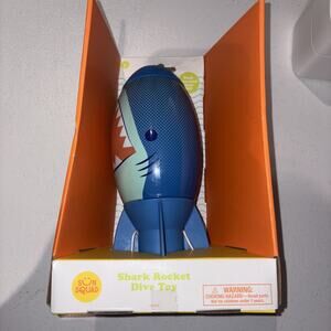 Sun Squad Shark Rocket Dive Toy – Blue Water Pool Beach Launch Summer Fun NWT